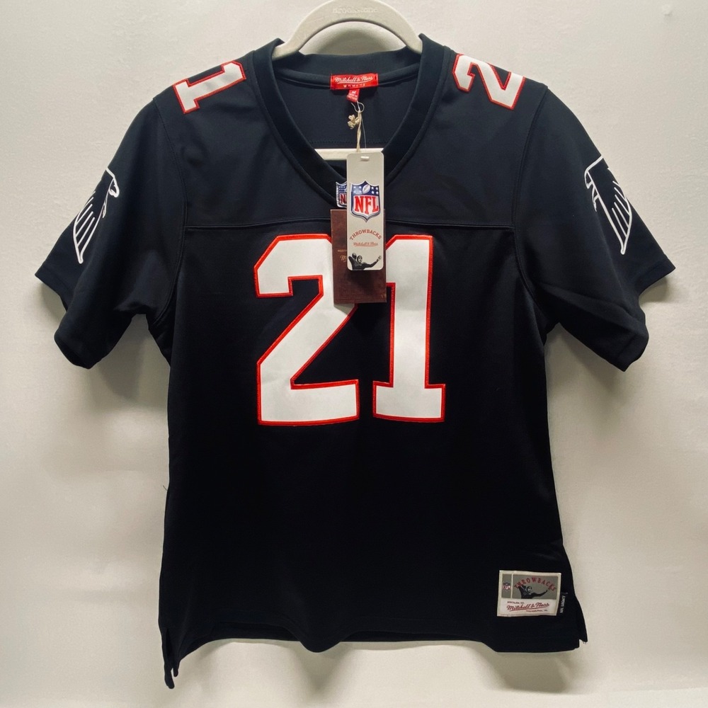 Women's Deion Sanders Atlanta Falcons 21‎ NFL Jersey Medium Football M & N NWT